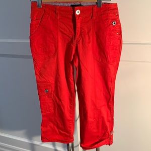 Point Zero Capris Orange-Red size US2